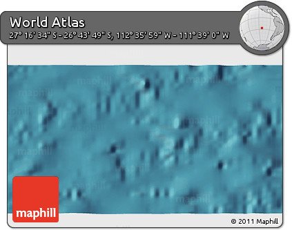 Satellite 3D Map of the Area around 27° 0' 12" S, 112° 7' 30" W