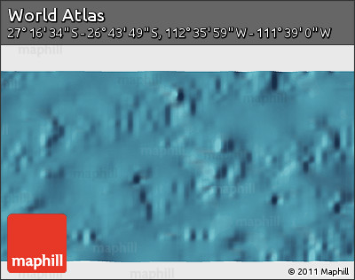 Satellite 3D Map of the Area around 27° 0' 12" S, 112° 7' 30" W
