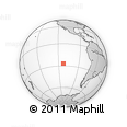 Outline Map of the Area around 27° 0' 12" S, 112° 58' 29" W, rectangular outline