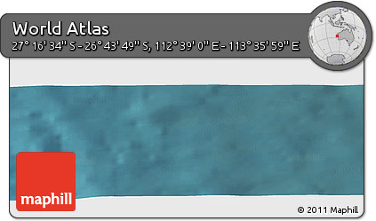 Satellite Panoramic Map of the Area around 27° 0' 12" S, 113° 7' 30" E