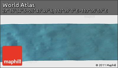 Satellite Panoramic Map of the Area around 27° 0' 12" S, 113° 7' 30" E