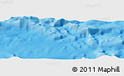 Shaded Relief Panoramic Map of the area around 27° 0' 12" S, 113° 49' 29" W