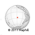 Outline Map of the Area around 27° 0' 12" S, 117° 13' 29" W, rectangular outline