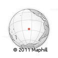 Outline Map of the Area around 27° 0' 12" S, 128° 16' 30" W, rectangular outline