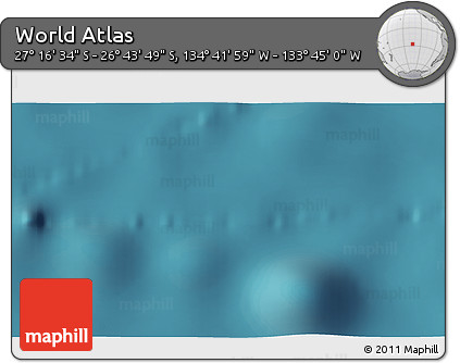Satellite 3D Map of the Area around 27° 0' 12" S, 134° 13' 29" W