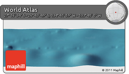 Satellite Panoramic Map of the Area around 27° 0' 12" S, 134° 13' 29" W