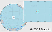 Gray Location Map of the area around 27° 0' 12" S, 144° 25' 30" W