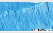 Shaded Relief 3D Map of the area around 27° 0' 12" S, 14° 22' 30" W