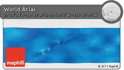 Political Panoramic Map of the Area around 27° 0' 12" S, 157° 10' 30" W