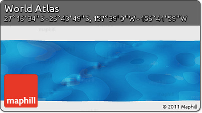 Political Panoramic Map of the Area around 27° 0' 12" S, 157° 10' 30" W
