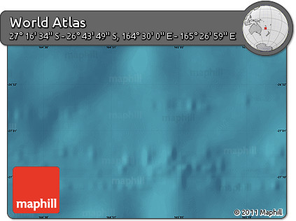 Satellite Map of the Area around 27° 0' 12" S, 164° 58' 29" E