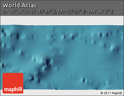 Satellite 3D Map of the Area around 27° 0' 12" S, 174° 19' 29" E
