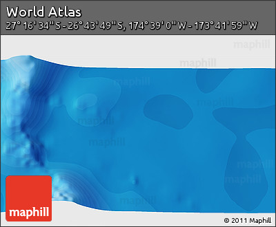 Political 3D Map of the Area around 27° 0' 12" S, 174° 10' 30" W