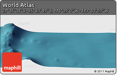 Satellite Panoramic Map of the Area around 27° 0' 12" S, 174° 10' 30" W