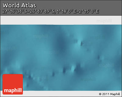 Satellite 3D Map of the Area around 27° 0' 12" S, 1° 46' 29" E