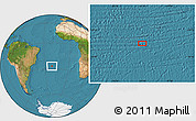 Satellite Location Map of the area around 27° 0' 12" S, 21° 10' 29" W