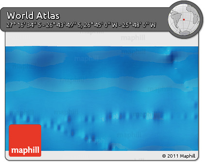Physical 3D Map of the Area around 27° 0' 12" S, 26° 16' 29" W