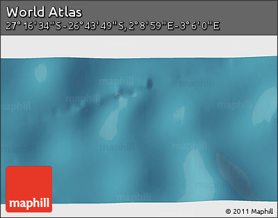 Satellite 3D Map of the Area around 27° 0' 12" S, 2° 37' 30" E