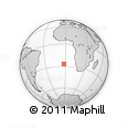 Outline Map of the Area around 27° 0' 12" S, 2° 28' 30" W, rectangular outline
