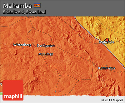 Political 3D Map of Mahamba