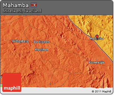 Political 3D Map of Mahamba