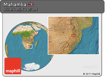 Satellite Location Map of Mahamba