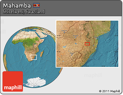 Satellite Location Map of Mahamba