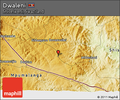 Physical 3D Map of Dwaleni