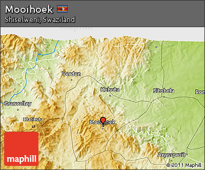 Physical 3D Map of Mooihoek