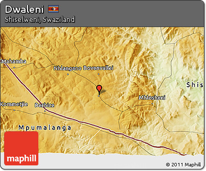 Physical 3D Map of Dwaleni