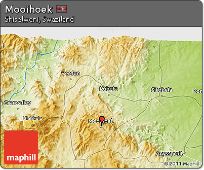 Physical 3D Map of Mooihoek