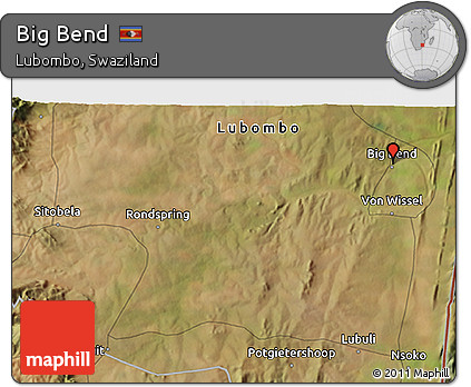 Satellite 3D Map of Big Bend