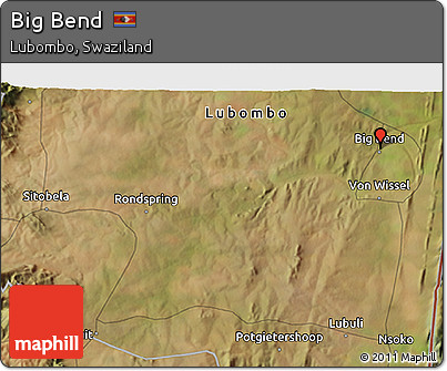 Satellite 3D Map of Big Bend