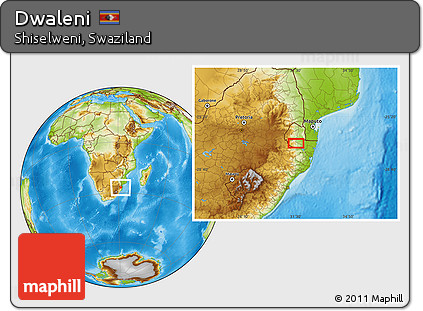 Physical Location Map of Dwaleni