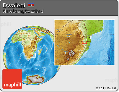 Physical Location Map of Dwaleni