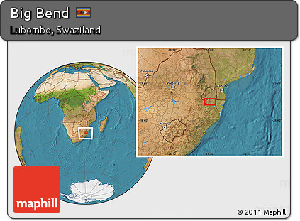 Satellite Location Map of Big Bend