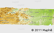 Physical Panoramic Map of Hlatikulu