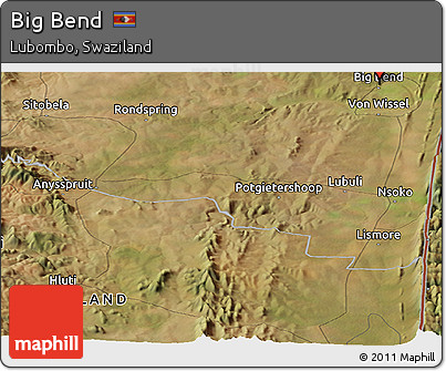Satellite Panoramic Map of Big Bend