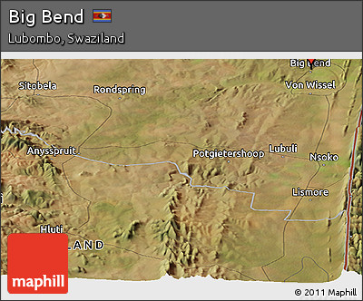 Satellite Panoramic Map of Big Bend