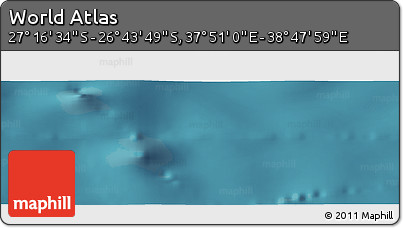 Satellite Panoramic Map of the Area around 27° 0' 12" S, 38° 19' 30" E