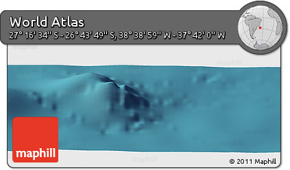 Satellite Panoramic Map of the Area around 27° 0' 12" S, 38° 10' 29" W