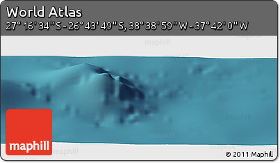 Satellite Panoramic Map of the Area around 27° 0' 12" S, 38° 10' 29" W