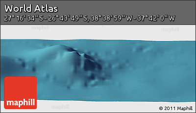 Satellite Panoramic Map of the Area around 27° 0' 12" S, 38° 10' 29" W