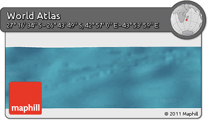 Satellite Panoramic Map of the Area around 27° 0' 12" S, 43° 25' 29" E