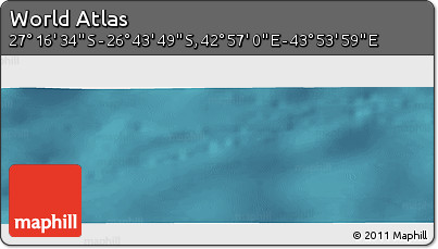 Satellite Panoramic Map of the Area around 27° 0' 12" S, 43° 25' 29" E