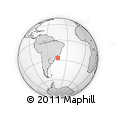 Outline Map of the Area around 27° 0' 12" S, 44° 7' 30" W, rectangular outline