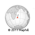 Outline Map of the Area around 27° 0' 12" S, 45° 7' 30" E, rectangular outline