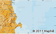 Political Map of the area around 27° 0' 12" S, 48° 22' 30" W