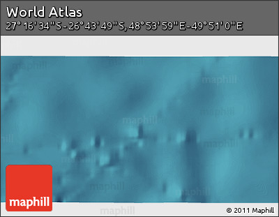 Satellite 3D Map of the Area around 27° 0' 12" S, 49° 22' 30" E