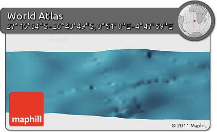 Satellite Panoramic Map of the Area around 27° 0' 12" S, 4° 19' 30" E